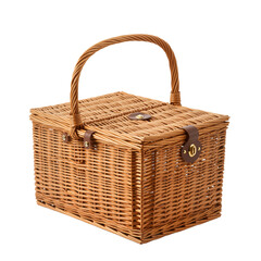 Woven Wicker Picnic Basket – Symbol of Leisure, Tradition, and Outdoor Joy