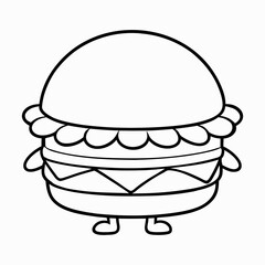 Hamburger Graphic Illustration
