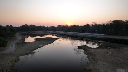 Thamalakane river in Maun, Botswana, Africa