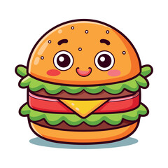 Hamburger Graphic Illustration
