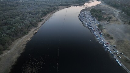 Thamalakane river in Maun, Botswana, Africa