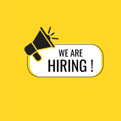 We Are Hiring Announcement &ndash; Job Vacancy Poster