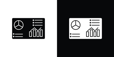 Dashboard icons, simple illustration graphic doodle black design