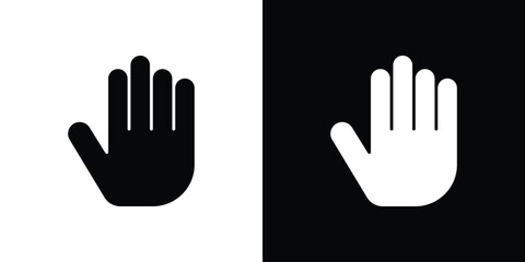 Hand icons, simple illustration graphic doodle black design