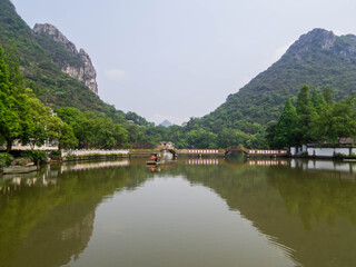 Fototapeta premium Ludi Scenic Area, Guilin, Guangxi, China