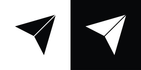 Send icons, simple illustration graphic doodle black design