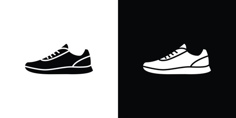 Sneaker icons, simple illustration graphic doodle black design