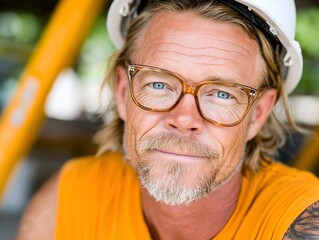 Portrait of a Confident Construction Worker