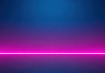 Vibrant neon pink line on a dark blue pixelated background