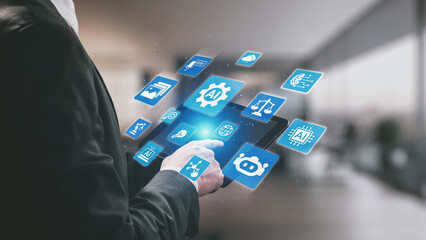 AI Assistant Brain Processor with LLM Technology, Big Data, Machine Learning, Generative AI for Business Support, Future Agentic AI Technology and Artificial Intelligence Prompt Engineering. Spire