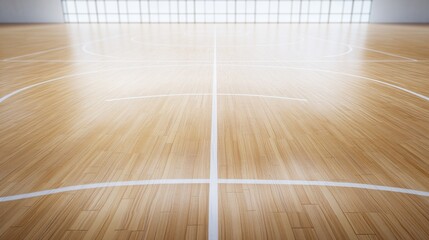 Dynamic futsal match action indoor arena high-quality image bright environment wide-angle perspective