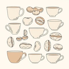 set of cups