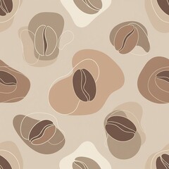 seamless coffee pattern