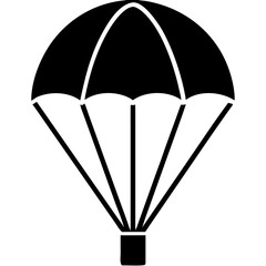 Creative details Parashoot icon vector illustration	