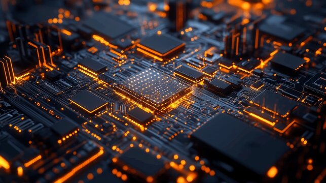 Exploring semiconductor nano technology a closeup view of advanced circuitry in a dynamic urban environment