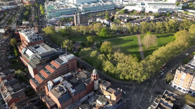Flight over the Westfield, London - Drone footage
