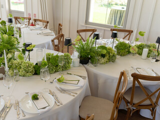 table setting for a wedding