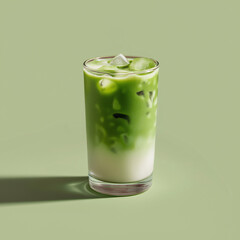 iced matcha, green drink