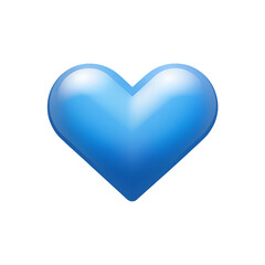 blue heart png 3d