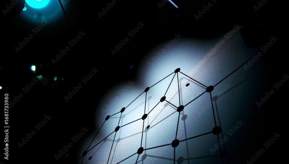 Canvas Prints abstract geometric design illumination