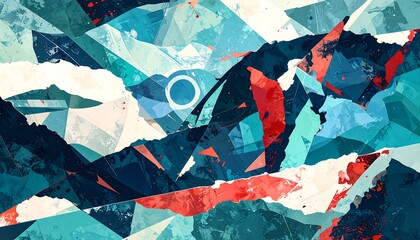 Abstract geometric landscape (2)