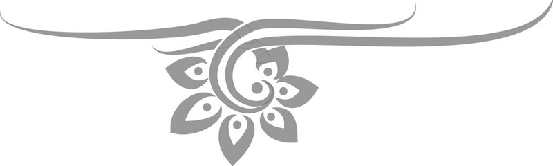 Minimal Abstract Floral Art for Graphic Design