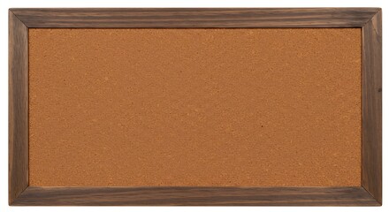 Fototapeta premium Corkboard with a Dark Wood Frame for Organizing Ideas and Displaying Reminders