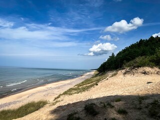Hiking along the coast in Latvia