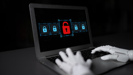 AI system identifies potential data vulnerabilities and alerts for breaches, improving proactive...