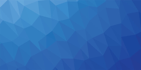 Luxury abstract blue polygon vector background. polygonal mosaic with blue gradient - Abstract geometric background - Low poly