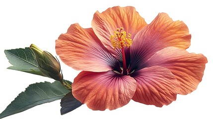 Exquisite flower artwork with hand drawn petals in bloom image