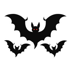 Halloween Bats: Spooky Silhouette Illustration