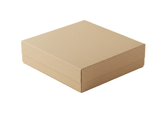 Plain cardboard gift box ready for customization and branding, perfect for retail packaging needs