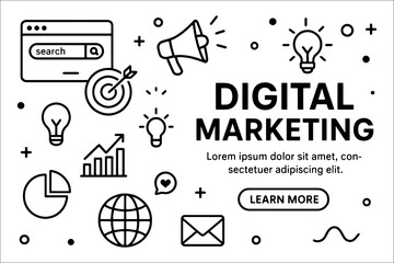 Premium Digital Marketing Social Media Post Template