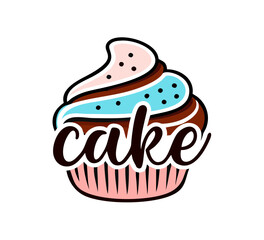 Cupcake Cream Simple Logo template