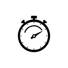 Clock icon. Time symbol, vector illustration