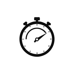 Clock icon. Time symbol, vector illustration
