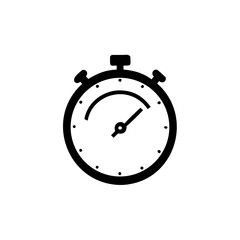 Clock icon. Time symbol, vector illustration