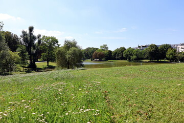 Sommerlandschaft im Westpark in München
