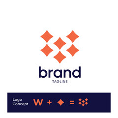 Obraz premium Diamond shape logo concept with transparent background