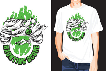 Monster controller halloween haunting score t-shirt-01