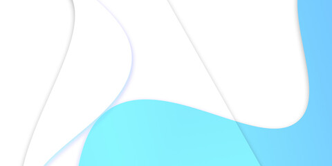 Abstract illustration background of curved waves in a blue gradient.