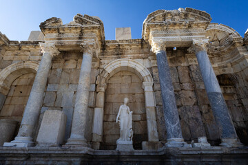 Obraz premium The ancient city of Sagalassos, a historical place in the city of Burdur.