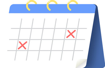 Calendar with Marked Dates A Simple and Effective Visual Reminder