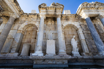 Obraz premium The ancient city of Sagalassos, a historical place in the city of Burdur.