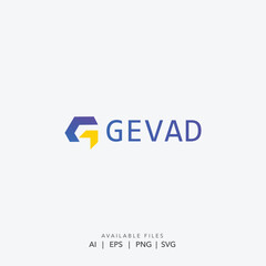 Modern abstract geometric tech logo, Digital marketing corporate identity symbol,Futuristic innovation and data connection icon