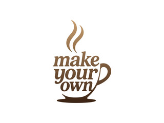Coffee Cup Typography Vector – Make Your Own