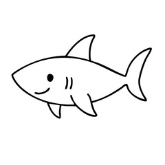 Shark coloring page
