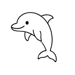 Dolphin coloring page