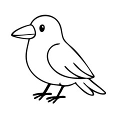 Crow coloring page